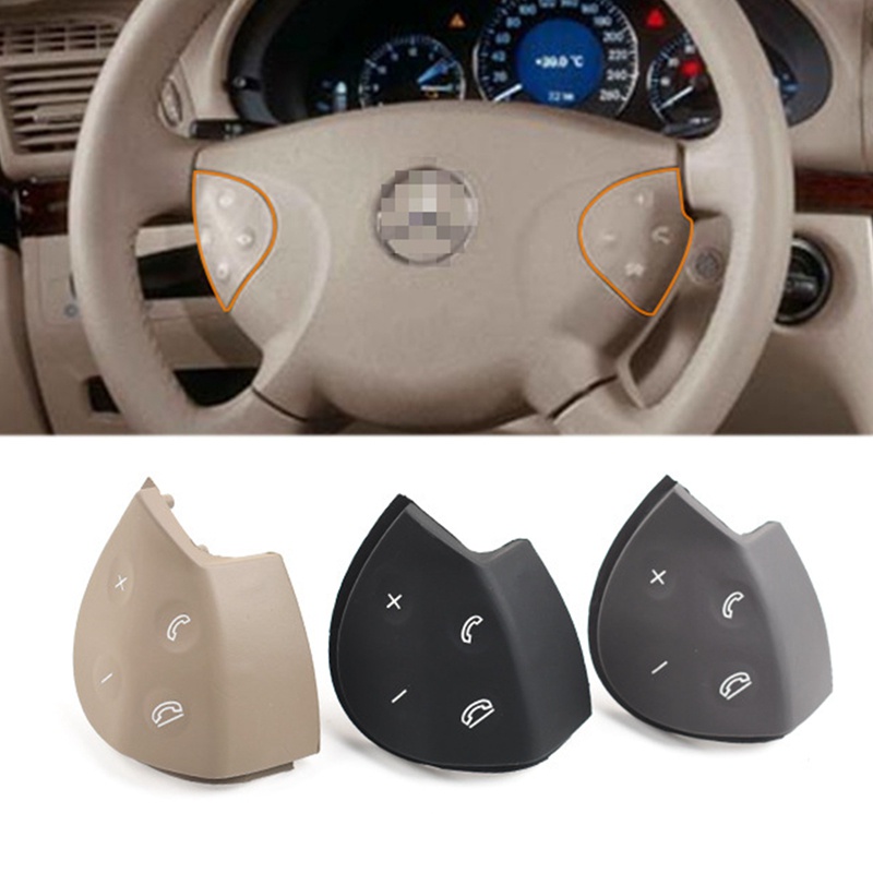 Nút điều khiển công tắc vô lăng ô tô Nắp trang trí cho Mercedes Benz E-Class W211 E320 E350 E550 2003-2006