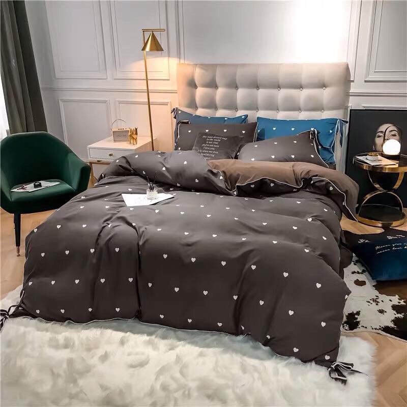 BỘ_CHĂN_GA_GỐI_COTTON_100%_HÀN_QUỐC_HỌA_TIẾT_HÌNH_TIM_SHOP_THỎ_GẤU_BEDDING