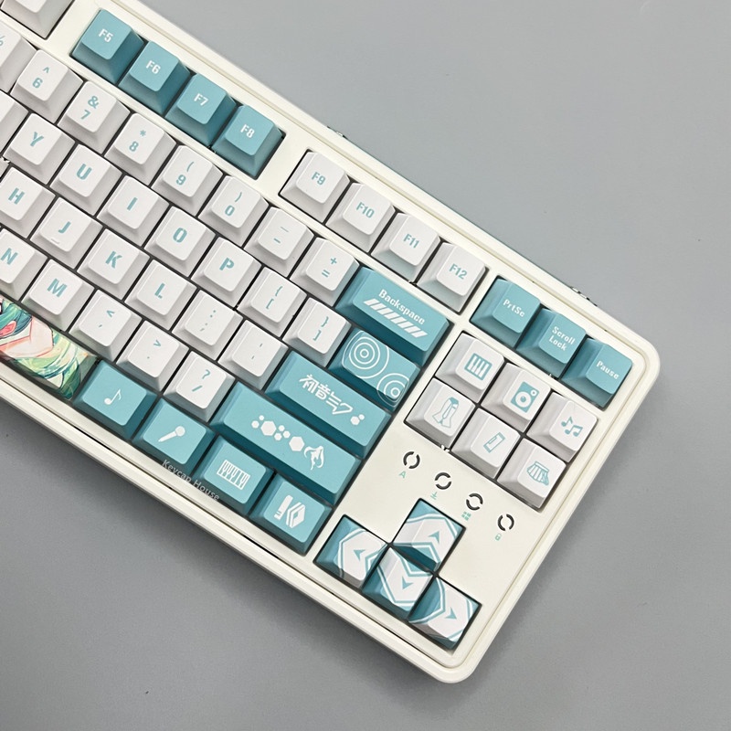 Hatsune Miku Keycap Cherry Profile miku Anime PBT Dye Sub Bàn phím cơ học Keycap