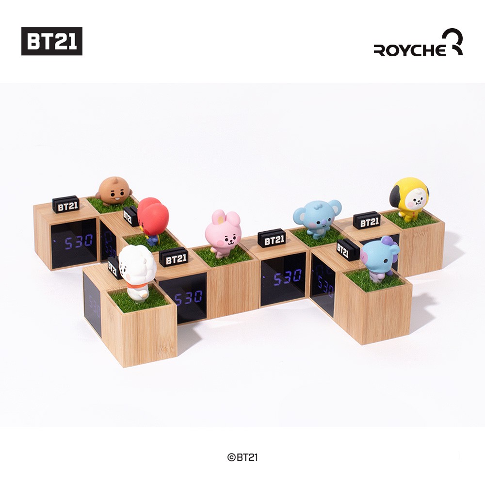 [BT21] Đồng hồ điện tử để bàn nhân vật BT21 LED DIGITAL DESK CLOCK dễ