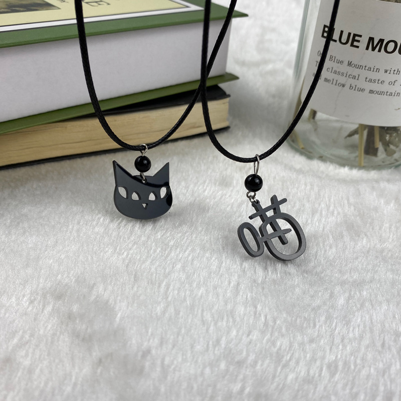 Dây Chuyền Mặt Hình Mèo Dễ Thương Thời Trang Unisex 23584