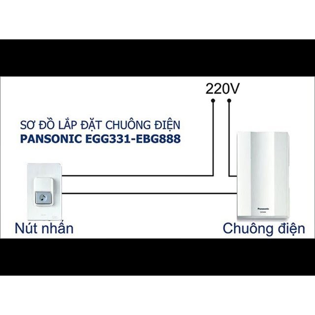 Bộ chuông điện Panasonic [CHÍNH HÃNG] EBG888 &amp; EGG331