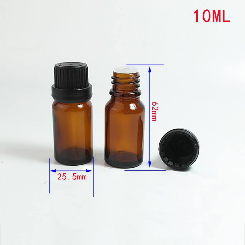 Lọ Đựng Tinh Dầu Nước Chiết Nắp Bật Nhỏ Giọt 10ml Nâu (Hàng Hót 2021)