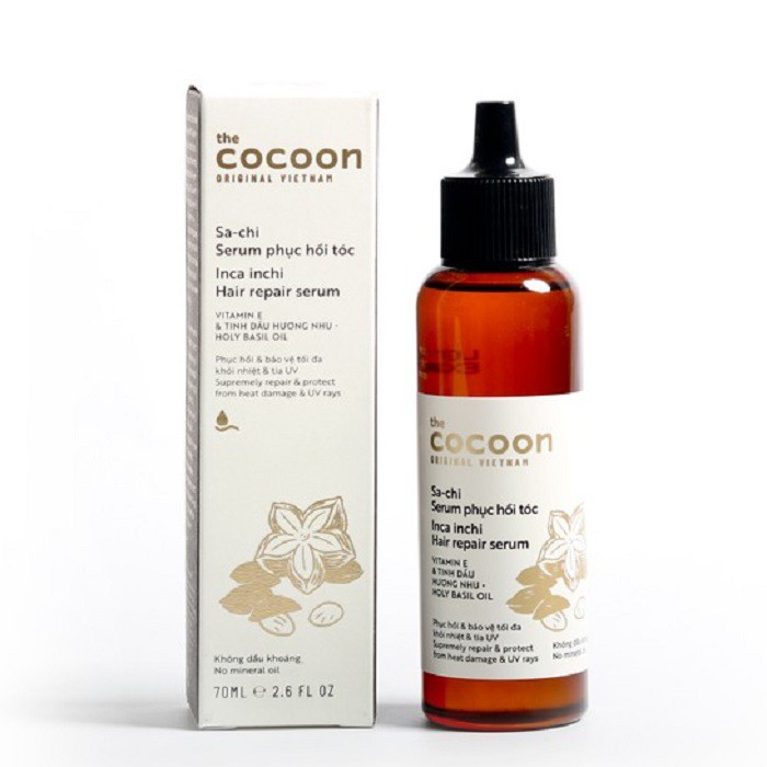 Serum Tóc Cocoon Sachi Phục hồi tóc hư tổn, khô xơ, chẻ ngọn 70ml