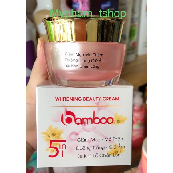 Kem BAMBO0 5 in 1 , Giảm Mụn ,Mờ Thâm, Se Khích Lỗ Chân Lông Dưỡng Trắng ,Giữ Ẩm ,20gram