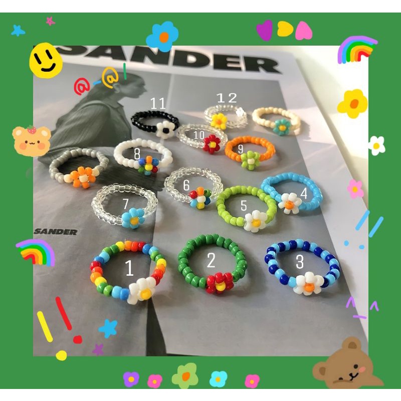 Nhẫn hoa đơn giản