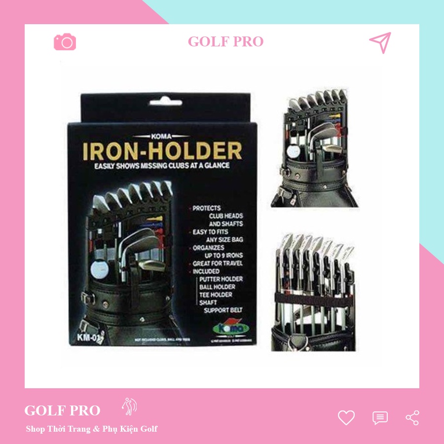 Giá cài gậy golf KOMA IRON bảo vệ gậy cực tốt - HOLDER giá đựng gậy nhập khẩu chính hãng