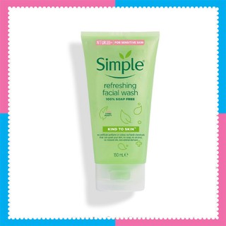 Sữa Rửa Mặt Simple Kind To Skin Refreshing Facial Wash Gel 150ml chính hãng.
