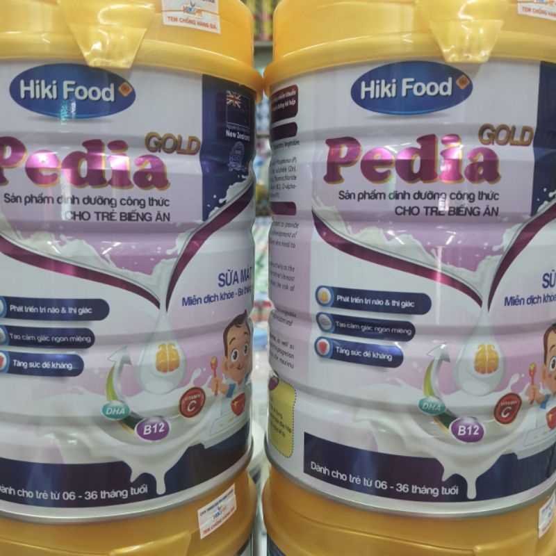 Sữa bột HIKIFOOD PEDIA GOLD 850G