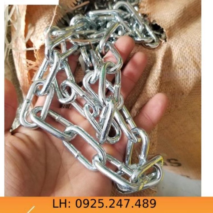 Dây Xích Sắt Mạ Kẽm 4mm(li).Sử dụng cho gia đình,công trình và xí nghiệp.