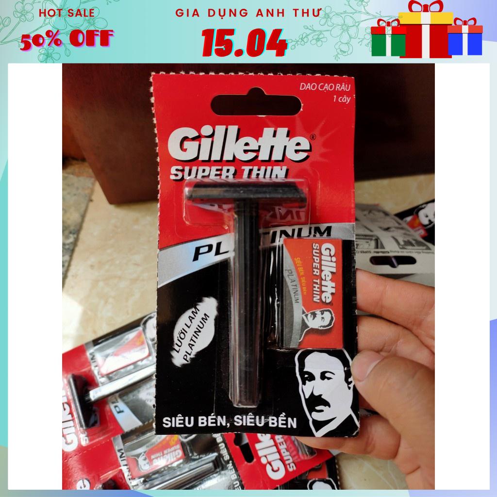 [Rẻ vô địch] Dao cạo râu gillette màu đen kèm lưỡi lam ( 1 cây) - Dao cạo râu gillette chất lượng tiện dụng