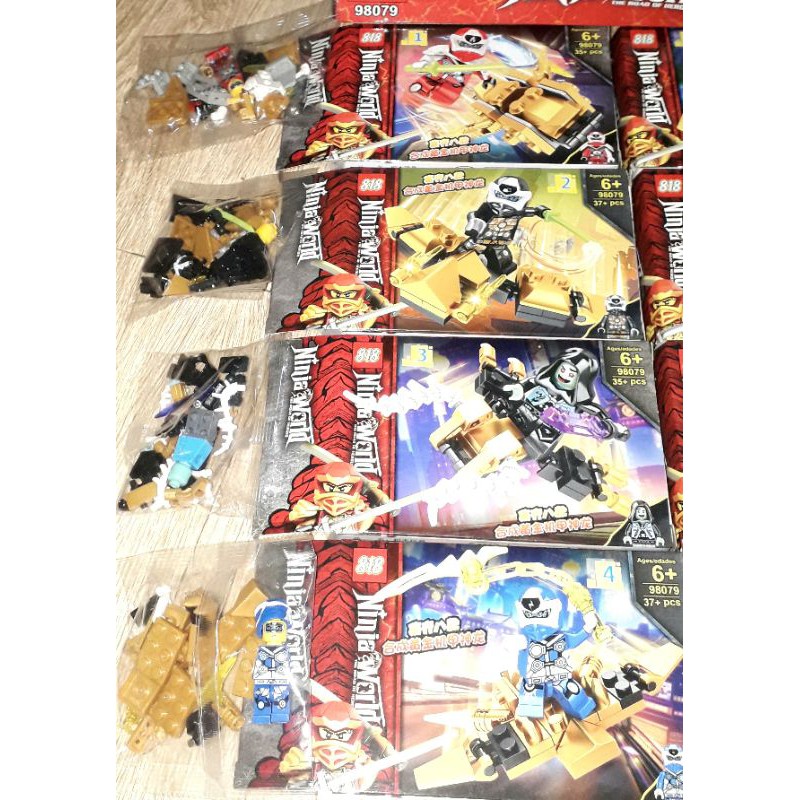 Sét 8 hộp Lắp ráp LegoNinja Kỳ Lân 4 chân 98079 trọn bộ có nhiều chi tiết bằng nhựa
