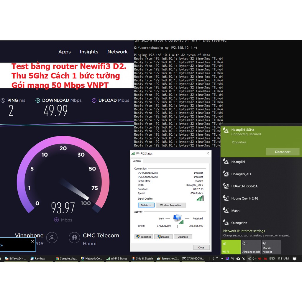 Card Wifi 6E Intel AX210 6GHz 3 băng tần Bluetooth 5.3 Gaming - Wifi6 AX210NGW 2GHz 5GHz 6GHz laptop pc itx M2 ngff PCIe