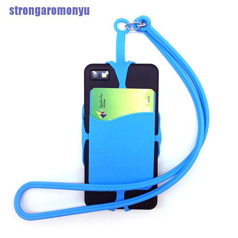 (Hàng Mới Về) 1 Dây Đeo Cổ Giữ Điện Thoại Bằng Silicon Tiện Dụng