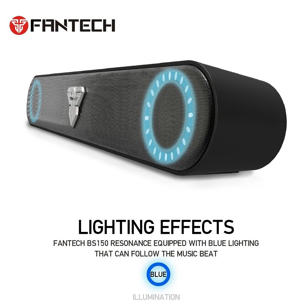 Loa Bluetooth hỗ trợ thẻ nhớ TF và USB có đèn LED nháy theo âm Bass FANTECH BS150 - Hãng phân phối chính thức