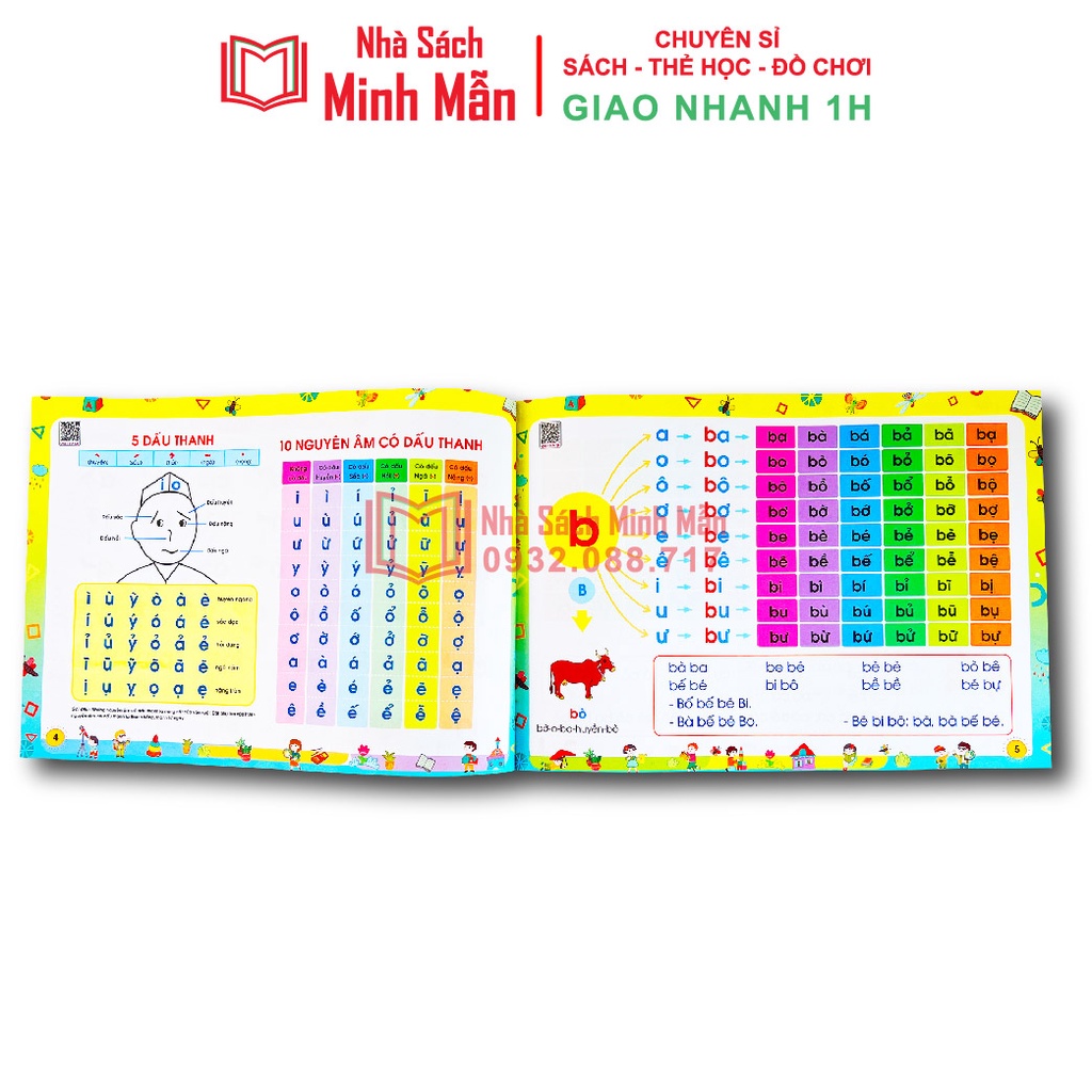 Sách - Tập Đánh Vần Tiếng Việt Theo Sơ Đồ Tư Duy Phiên Bản Mới Nhất 5.0
