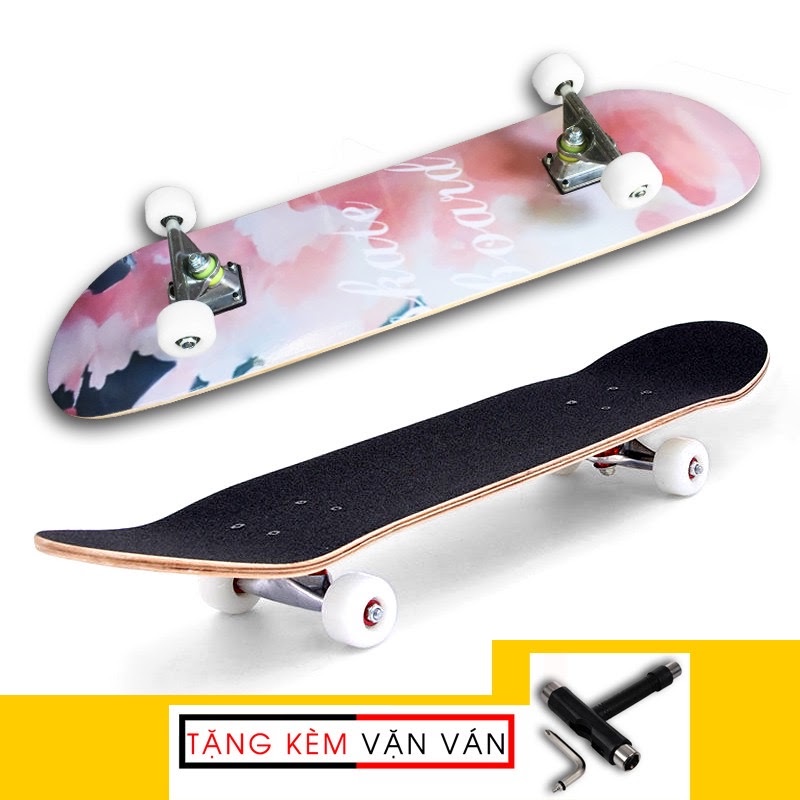 Ván trượt mặt nhám patin Keen Store bánh cao su skateboard gỗ phong