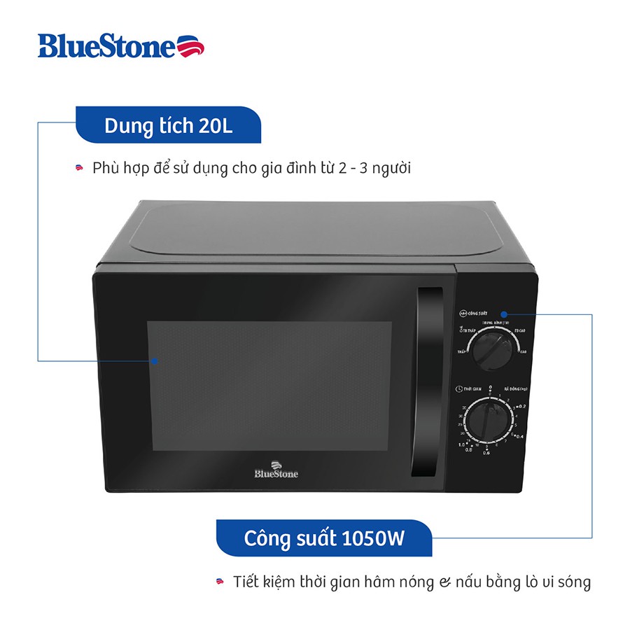 Lò vi sóng Bluestone (Mỹ) BMOB-7709 20 lít (Mới 100% - Bảo hành 24 tháng)