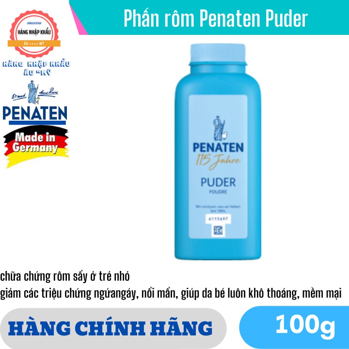 [HÀNG ĐỨC] Phấn rôm Penaten Puder, xách tay Đức