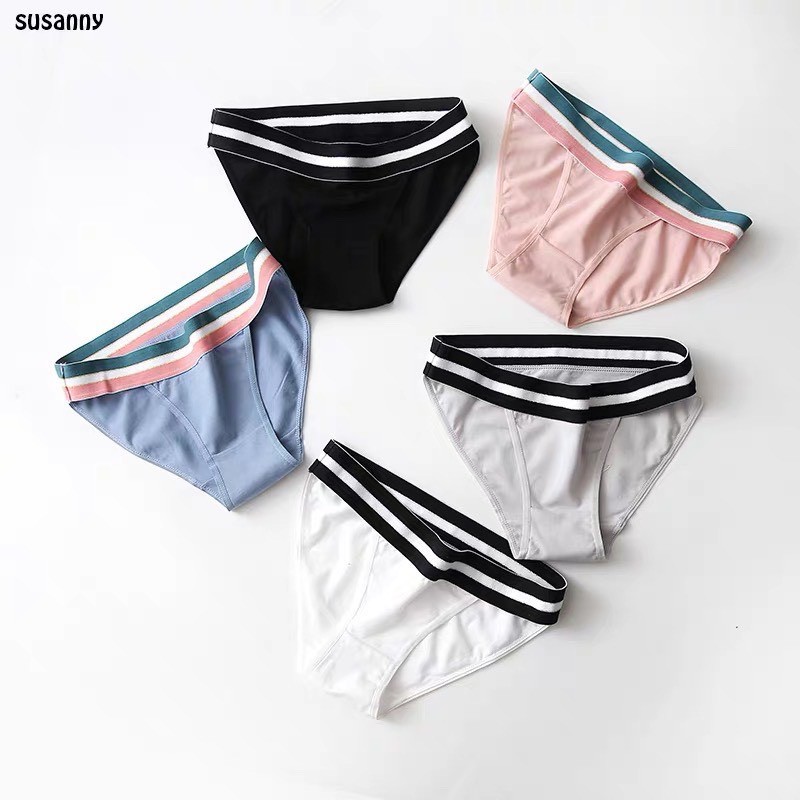 Quần Lót Nữ Cotton Cạp Thun Dày Dặn Dáng Thể Thao Sexy Quyến Rũ Mainia Shop