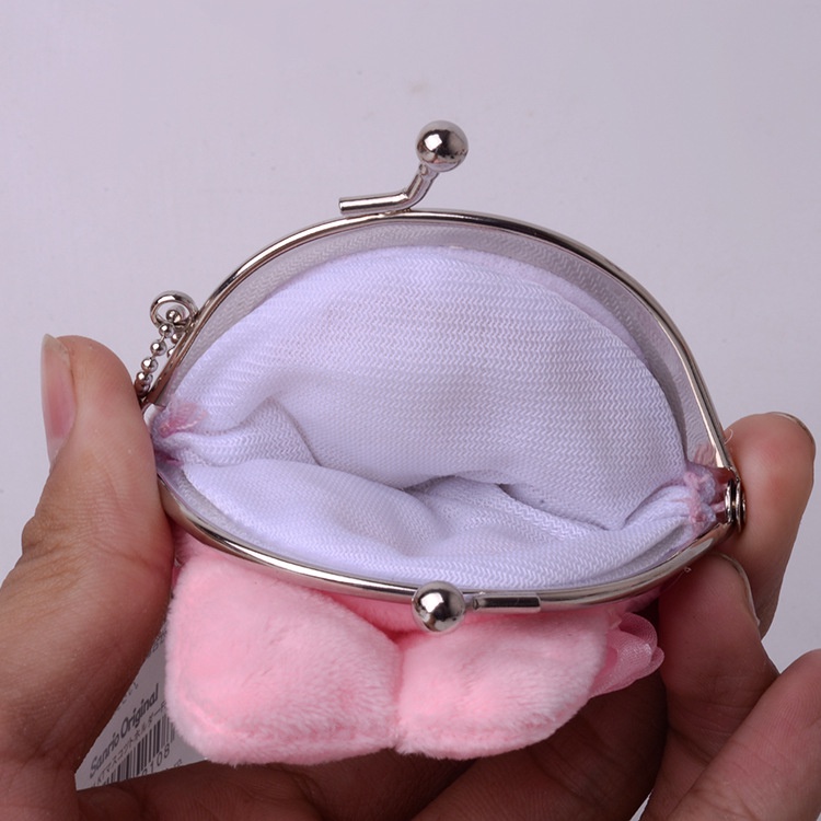 Sanrio 1 Túi Đựng Son Môi / Tiền Xu Hình Búp Bê Nhồi Bông kuromi / Thỏi Son Môi hello kitty cinnamoroll melody Đáng Yêu Dành Cho Bé Gái