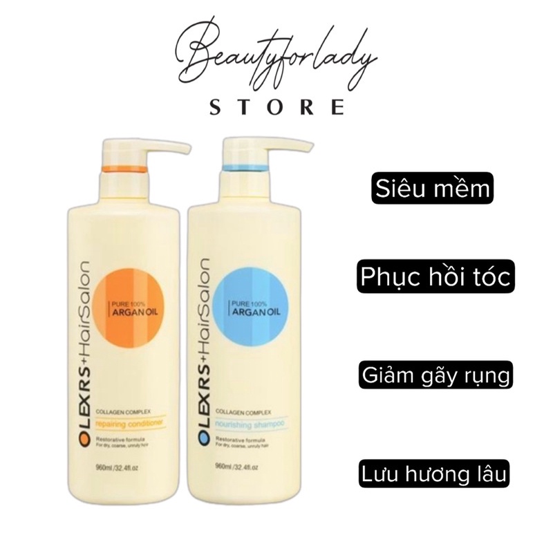 CẶP GỘI XẢ OLEXRS HAIR SALON CHĂM TÓC TÓC MỀM MƯỢT