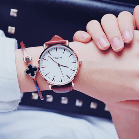 Đồng hồ thời trang nam nữ Ulzzang U023 dây da mềm, êm tay, mặt to cá tính | BigBuy360 - bigbuy360.vn