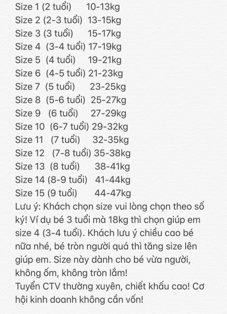 Áo thun in chữ cá tính bé trai và bé gái size nhí (có bảng size hình cuối)