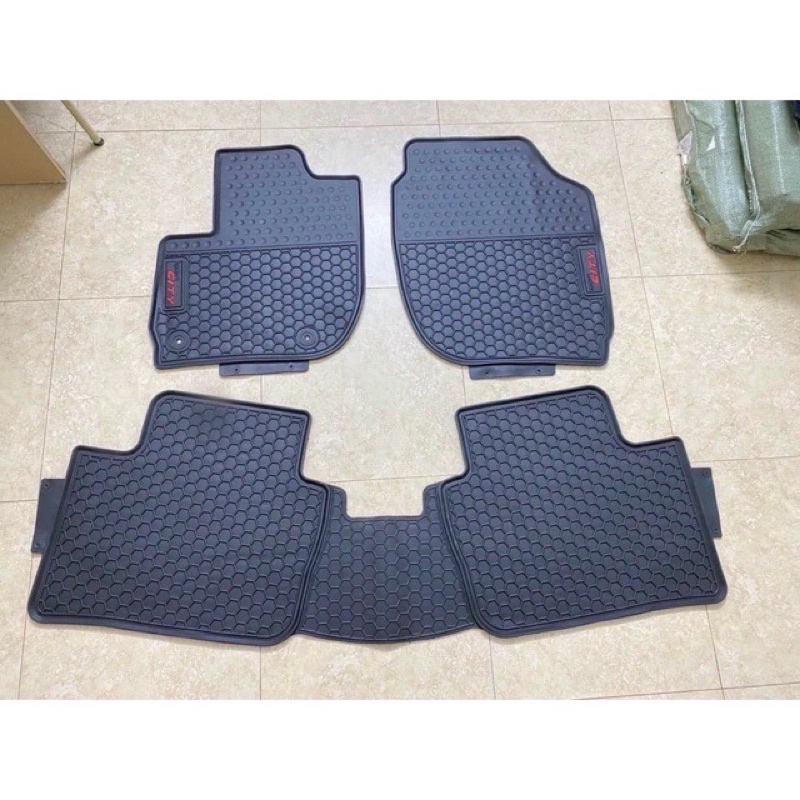 Thảm lót sàn cao su theo xe Honda City 2014 2015 2016 2017 2018 2019- cao su đúc
