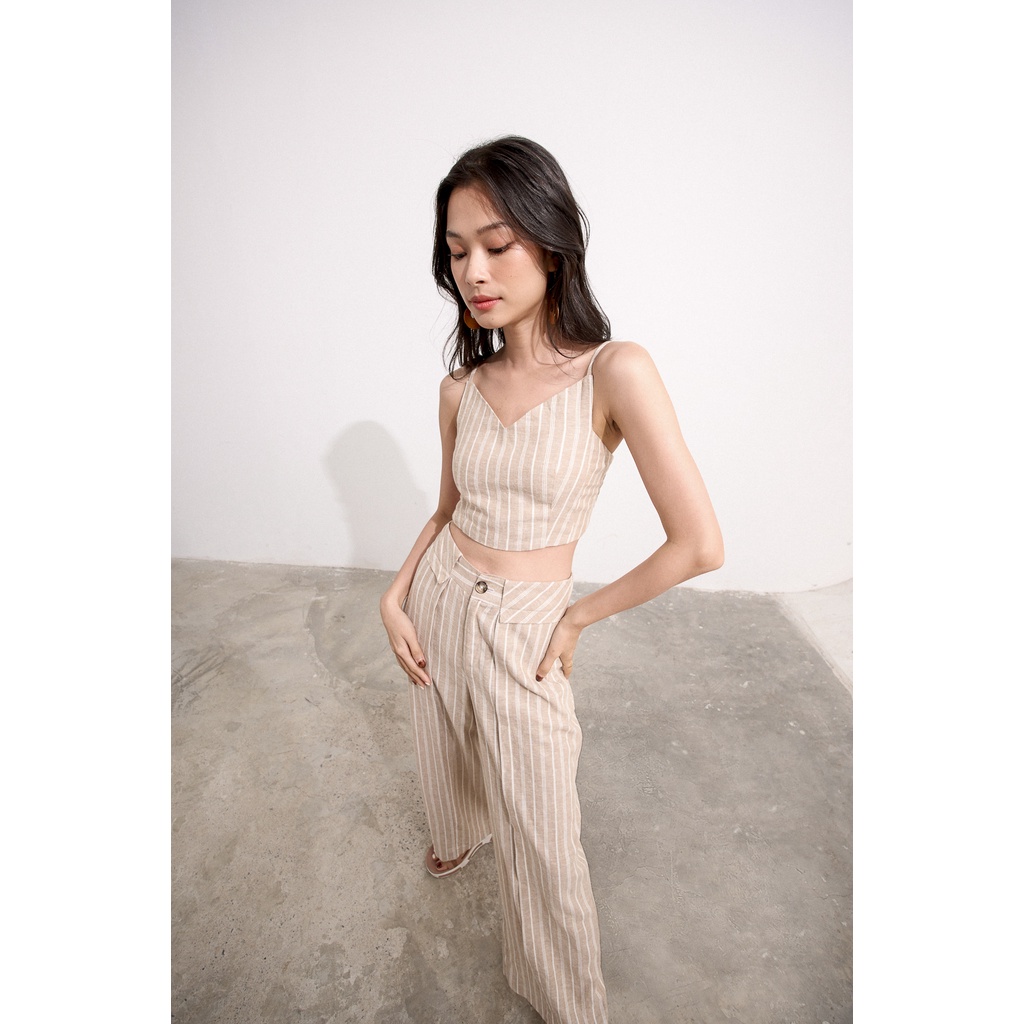 Set Maybi croptop quần dài ôm