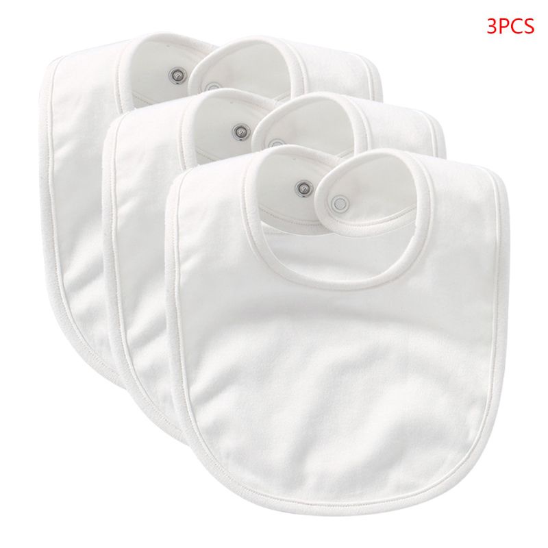 Bộ 3 Yếm Ăn Vải Cotton Mềm Thoáng Khí Chuyên Dùng Cho Bé Sơ Sinh