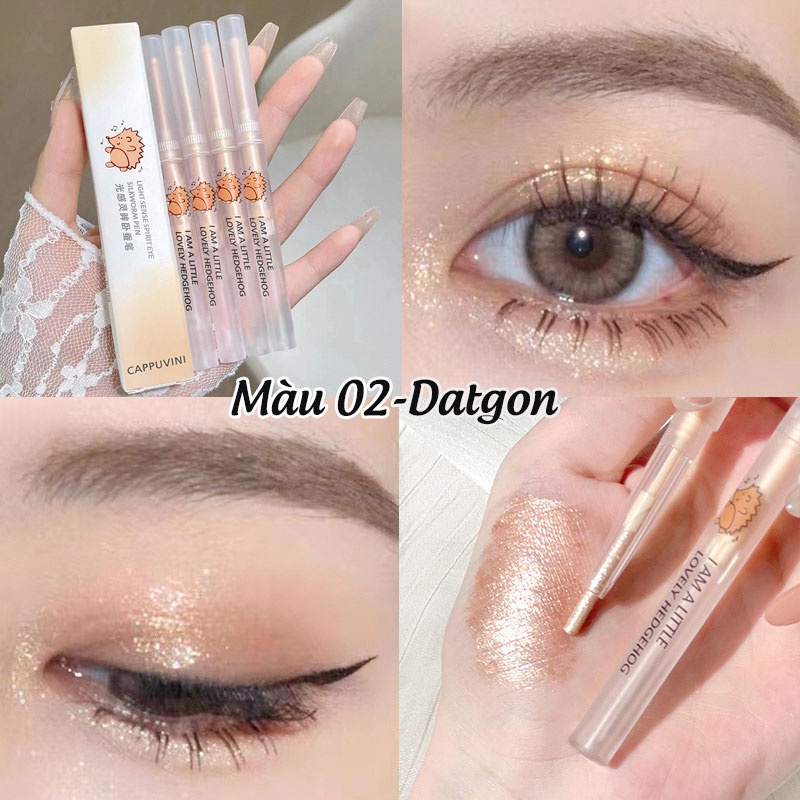 Bút Higlight Cappuvini Mắt Hình Nhím Nội Địa Trung CP97