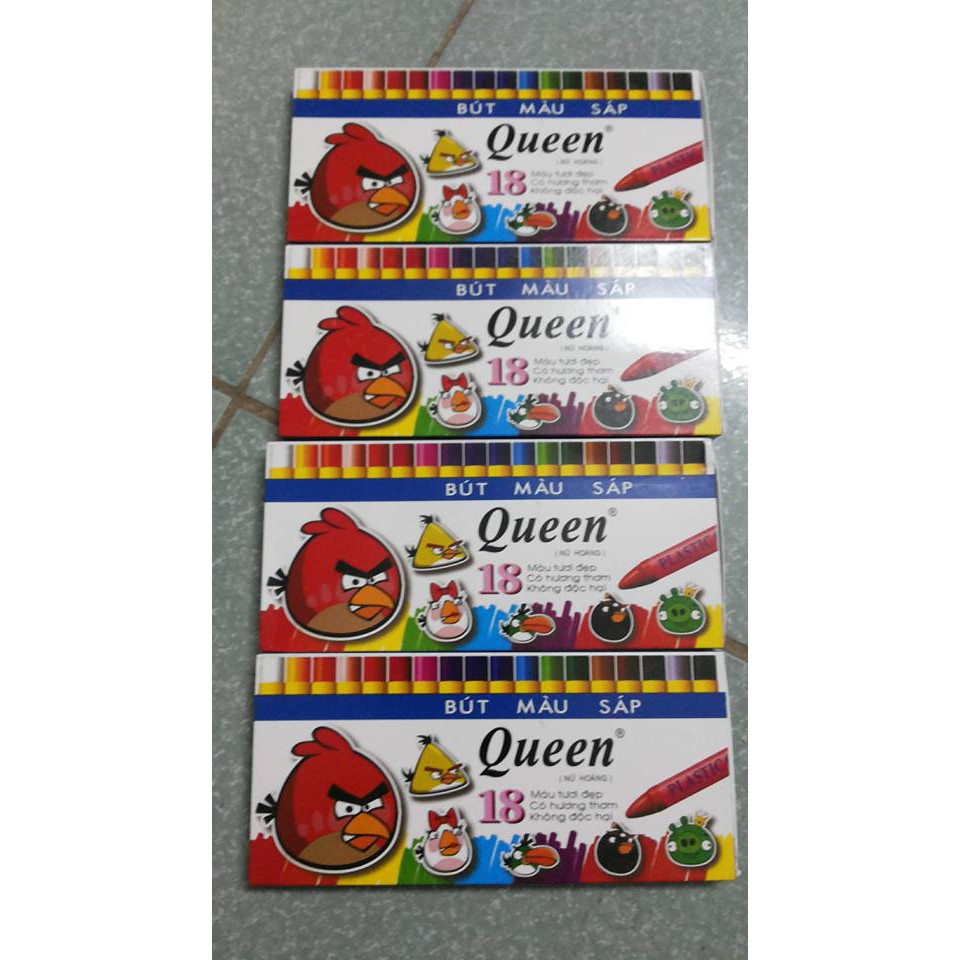 Bút sáp Queen 18 màu Angry Birds