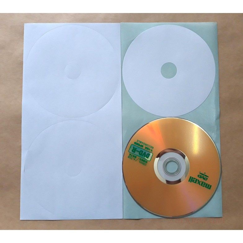 Xấp 100 tờ Decal dán nhãn đĩa CD - DVD (๖ۣۜTốt nhất -๖ۣۜRẻ nhất)