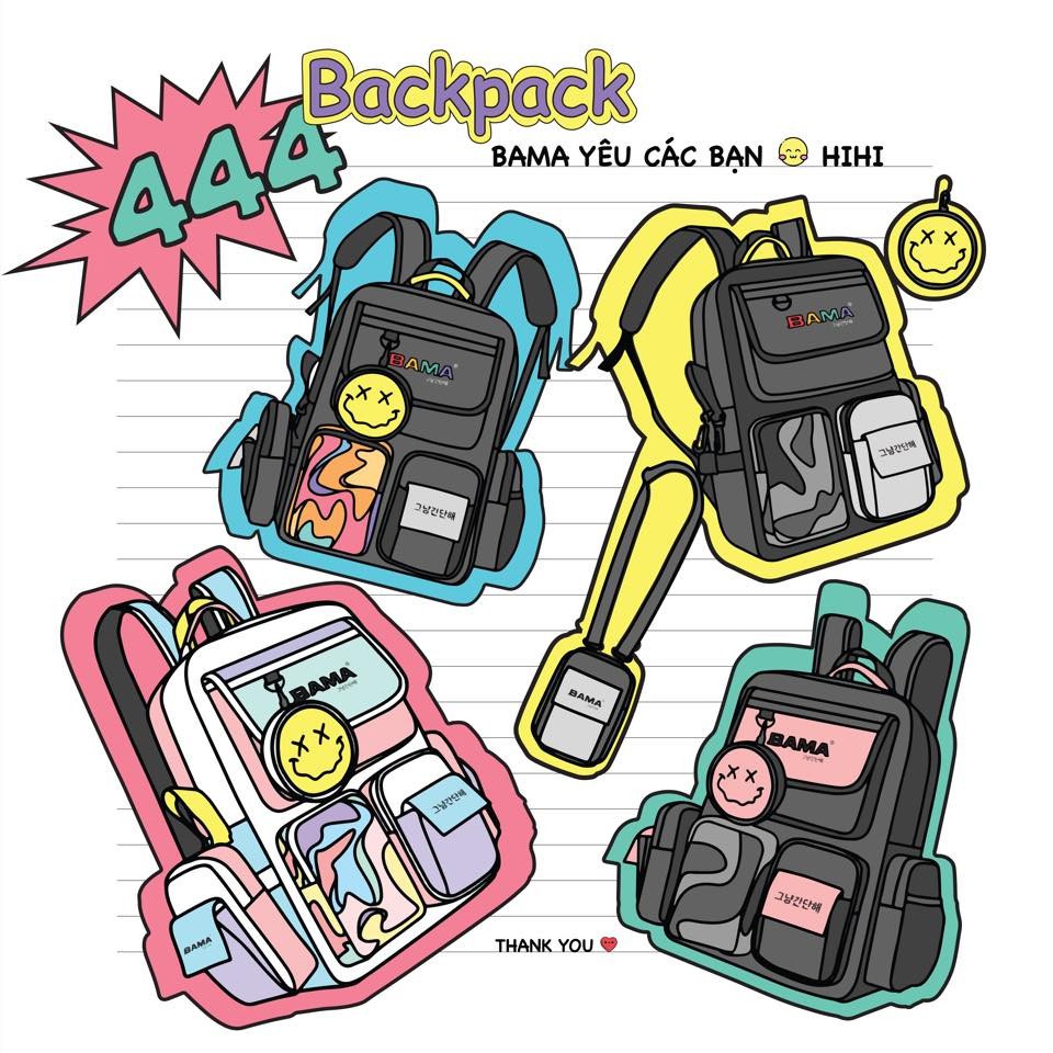 [MUA 1 ĐƯỢC 3] Balo BAMA 444 Backpack Siêu Đỉnh Amazing Gút Chóp