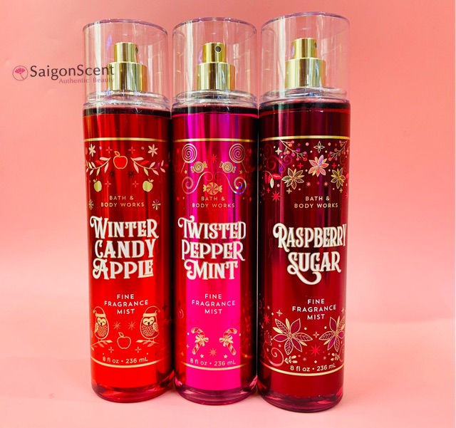 Xịt thơm cơ thể Bath and Body Works - phân loại mùi