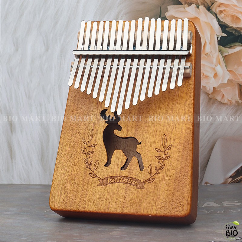 Đàn Kalimba 17 Phím - Đàn Kalimba Thumbs Piano Sử Dụng Ngón Tay TẶNG KÈM Búa Chỉnh Âm, Giấy Dán Nốt, Túi đựng.. - BIO89A