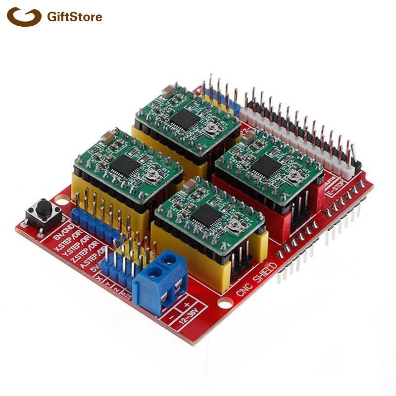 Mới Bảng Mạch Mở Rộng Cnc Shield V3 / Máy In 3d + 4 Trình Điều Khiển A4988 Cho Arduino