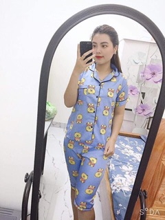 Combo 3 Bộ pizama cộc tay, quần lửng HT