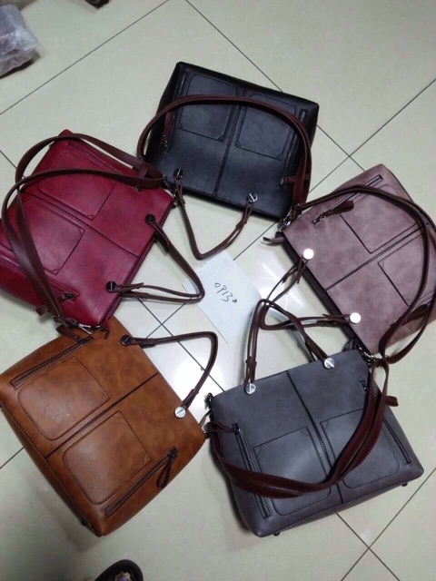 Túi da vuông công sở phong cách Hàn Quốc | BigBuy360 - bigbuy360.vn