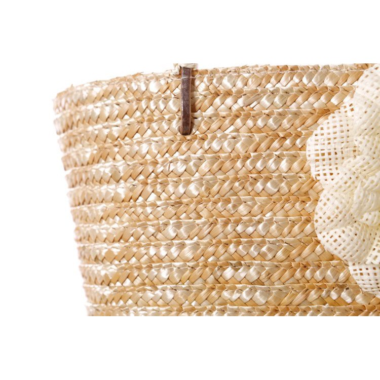 [NowShip - Giao Ngay] Túi Cói Boho Vintage Đeo Vai, Đeo Chéo Hình Tròn Dây Da Màu Nâu Be Trơn