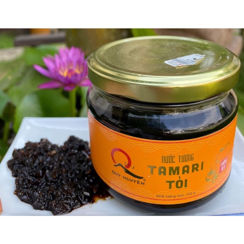 Nước tương Tamari tỏi  Quy Nguyên Thầy Tuệ Hải 320ml - Chùa Long Hương