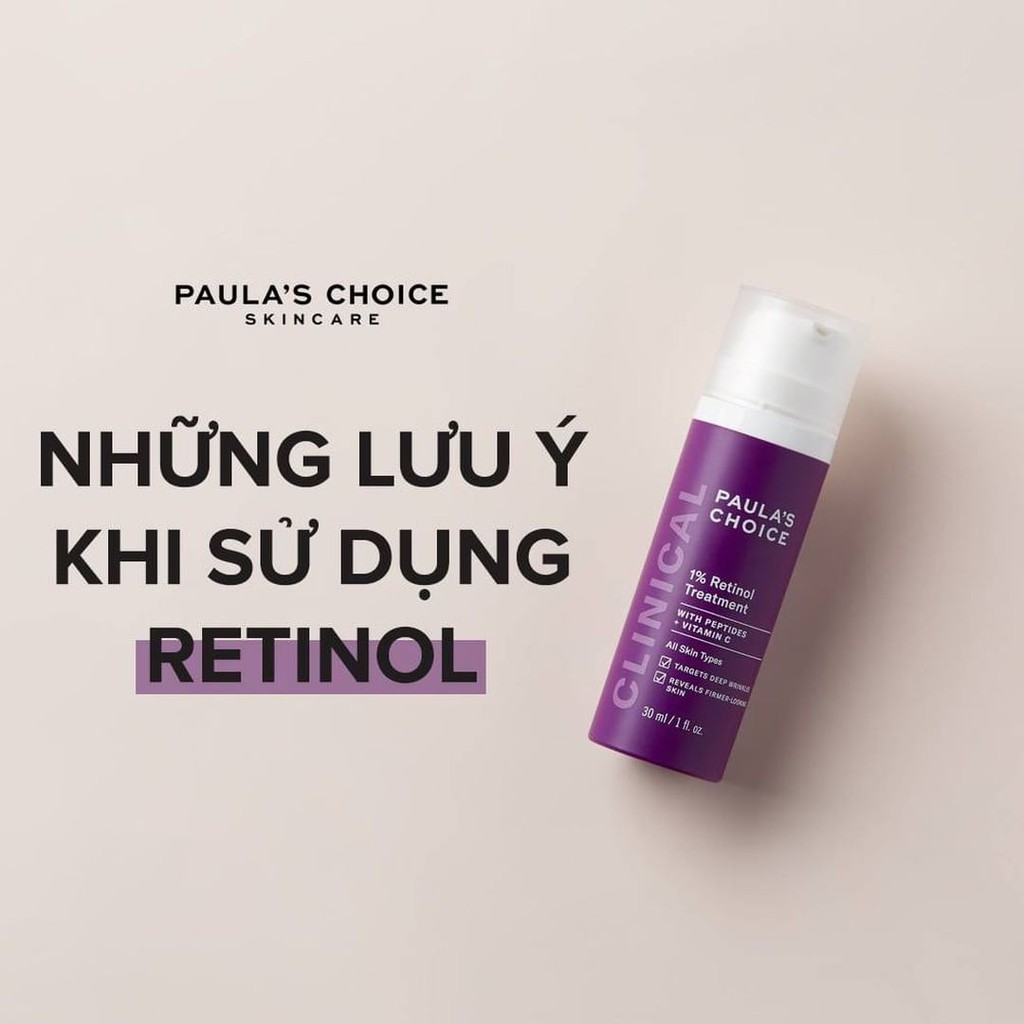 Tinh Chất Làm Mờ Nám và Nếp Nhăn Paula’s Choice Clinical 1% Retinol Treatment mini & full size 5-30ml - Khongcoson