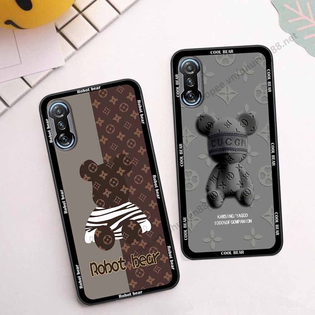 Ốp Xiaomi Redmi K30 / Redmi K30 5G bear, k@ws thương hiệu phong cách ốp lưng thời trang cao cấp