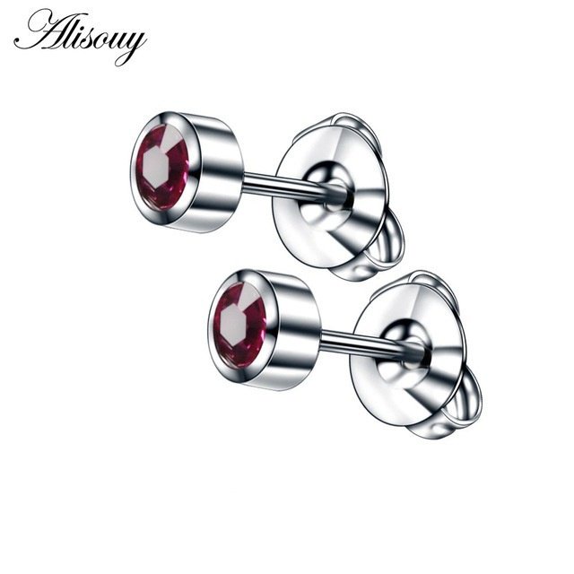 Khuyên Tai Kim Loại Không Gỉ Nhiều Màu Sắc Phong Cách Hipster