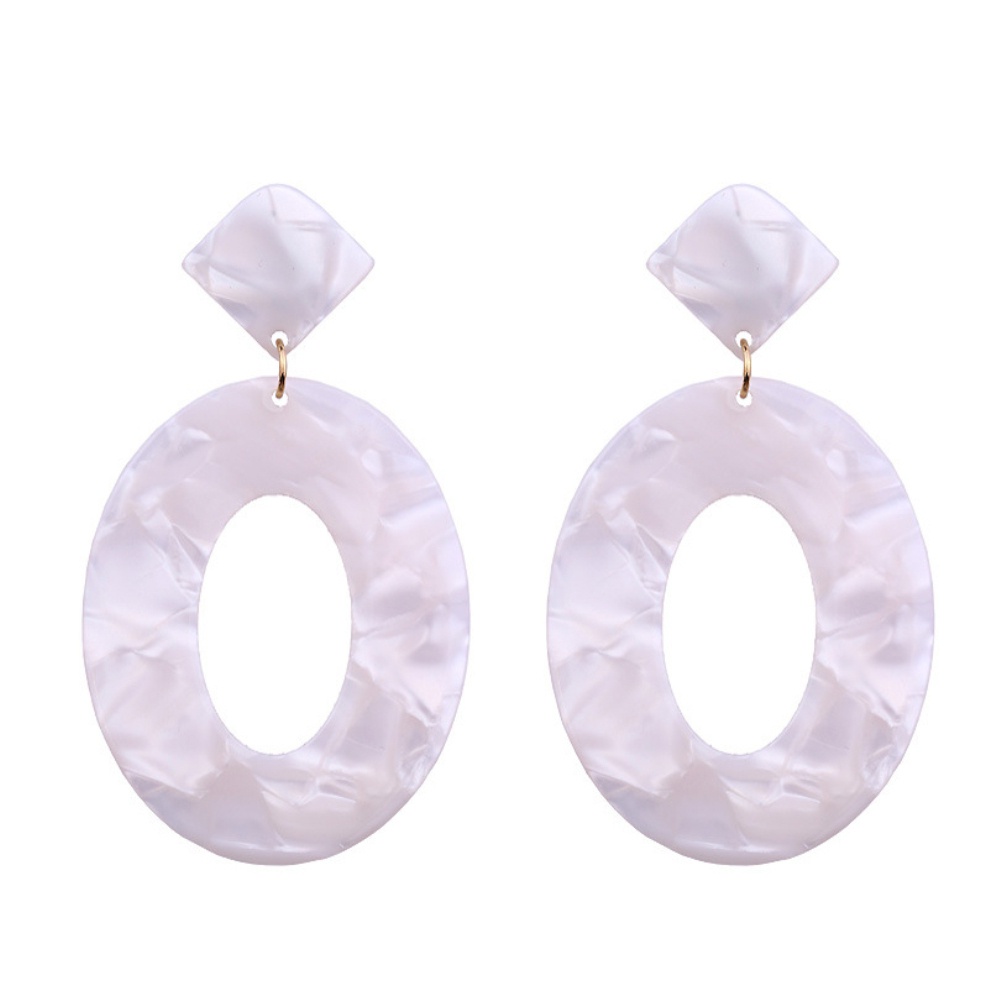 Đôi Bông Tai Họa Tiết Hình Học Thời Trang Cho Nữ