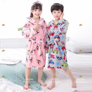 HÀNG SẴN | Áo choàng tắm trẻ em chất sợi mềm giữ ấm sau tắm