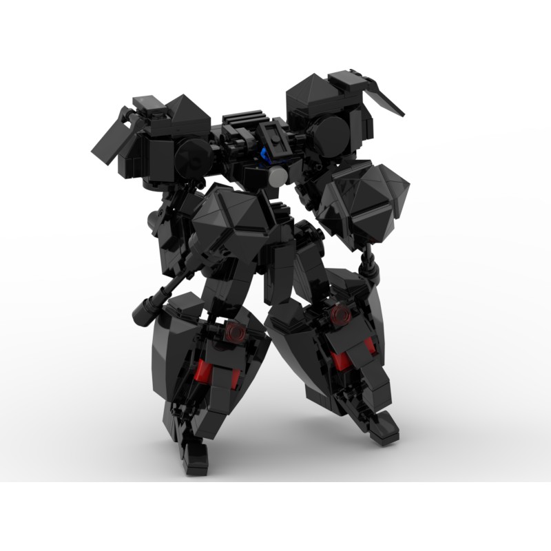 Đồ chơi lắp ráp Lego mech moc Steel Black