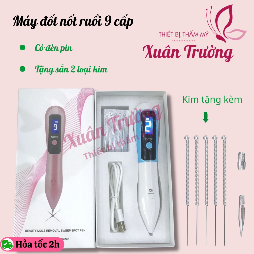 Máy đốt nốt ruồi mụn thịt mini 9 cấp, đốt ổ hôi nách | BigBuy360 - bigbuy360.vn