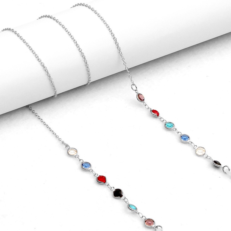 Dây Đeo Mắt Kính Chống Thất Lạc Đính Hạt Thời Trang Cho Nữ